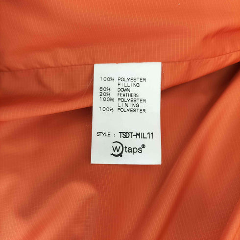 ダブルタップス WTAPS 初期タグ 袖デタッチャブル ダウンジャケット ダウンベスト メンズ JPN:XL